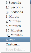 再読込を禁止する設定メニュー